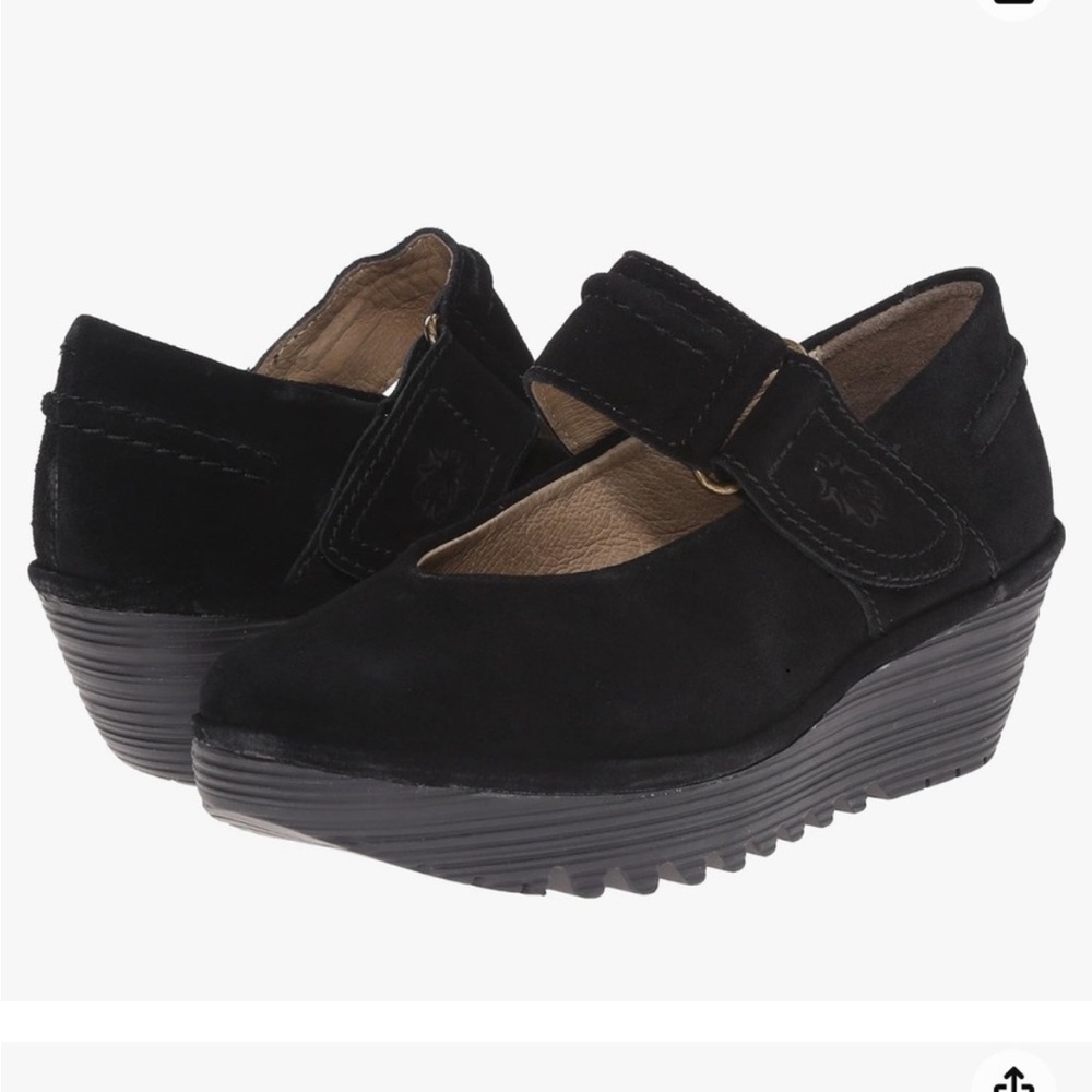 Fly London Robi Leather Wedge Heel size 36 shoe